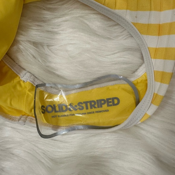 NWT Solid & Striped
Anne-Marie Ribbed One Piece Lemon stripe - Picture 11 of 11